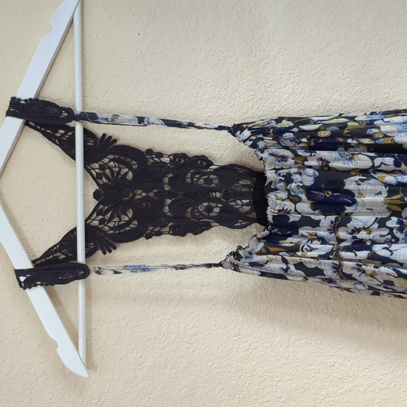 Anthropologie Lilka Lace Back Floral Dress XL - Picture 6 of 17